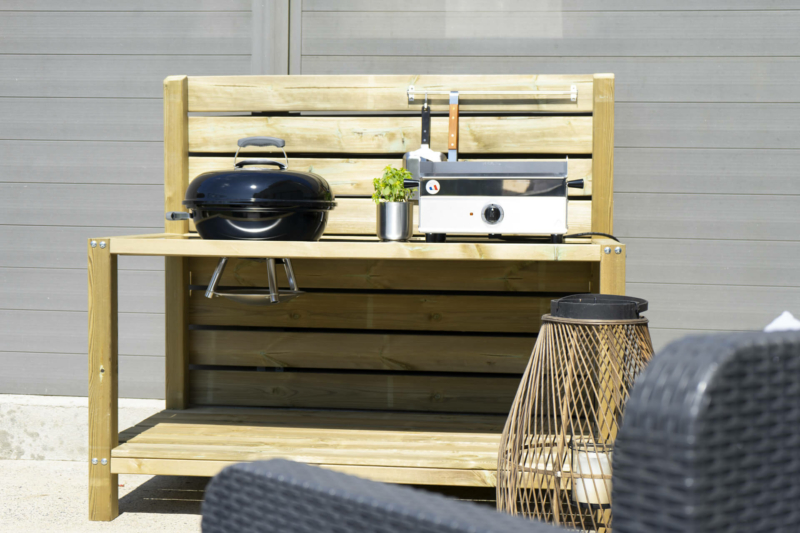 Cuisine extérieure en bois