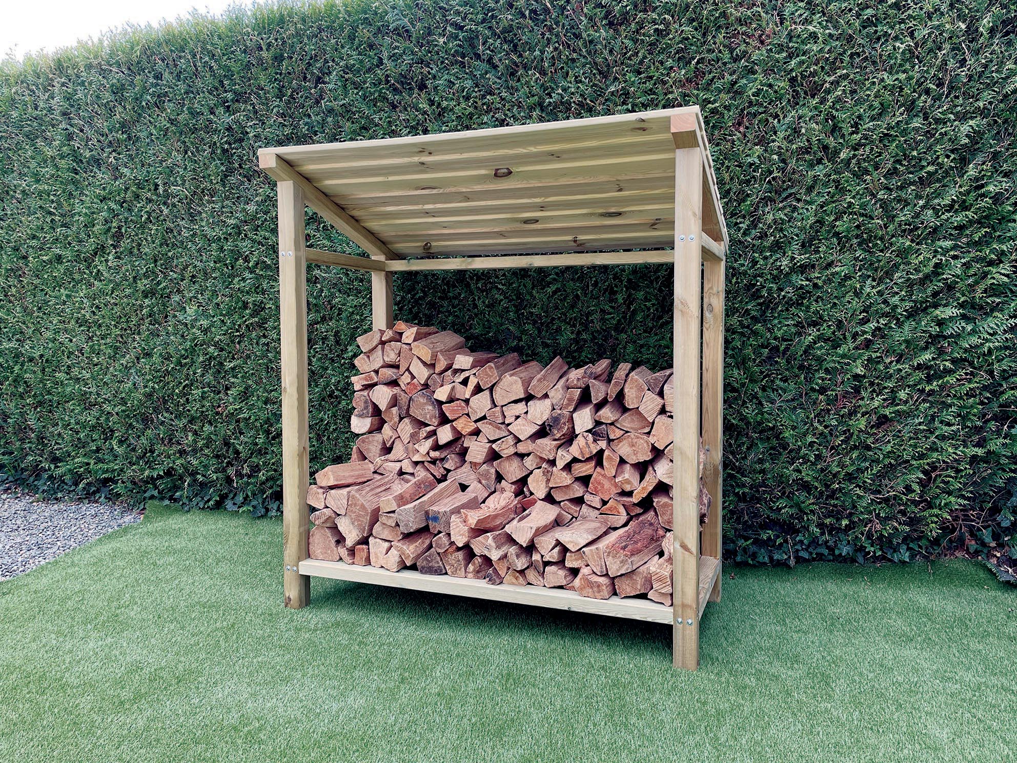 Abris Bois de Chauffage, Range Bûches Extérieur ⚡️ TINY WOOD