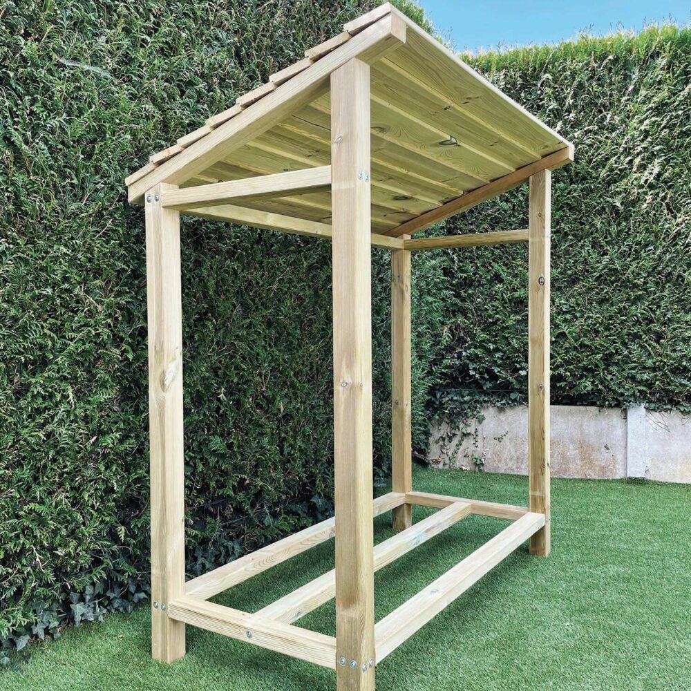 Abris Bois de Chauffage, Range Bûches Extérieur ⚡️ TINY WOOD