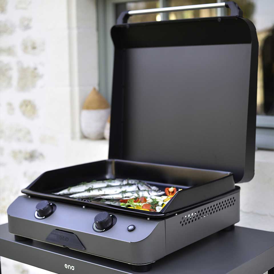 ENO Plancha Gaz FUSION 60 Gris cargo- 8 pers – Image 4